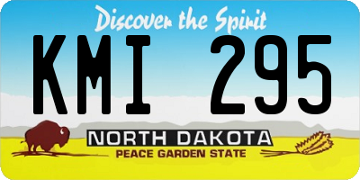 ND license plate KMI295