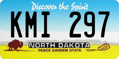 ND license plate KMI297