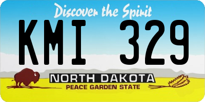 ND license plate KMI329