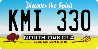 ND license plate KMI330