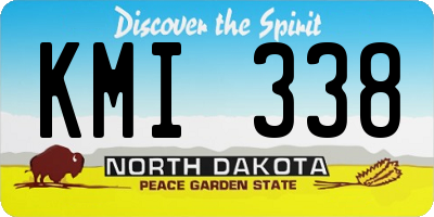 ND license plate KMI338