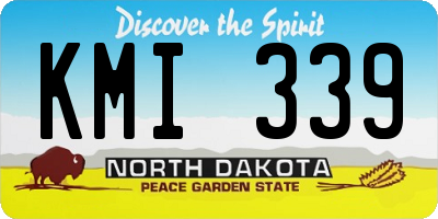 ND license plate KMI339