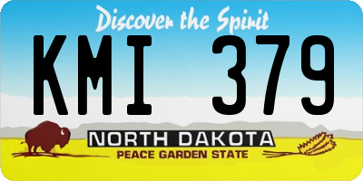 ND license plate KMI379
