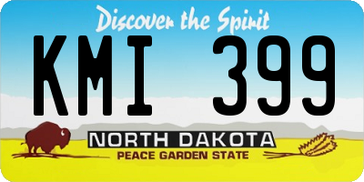 ND license plate KMI399