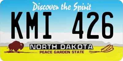 ND license plate KMI426