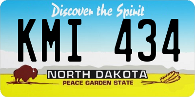 ND license plate KMI434