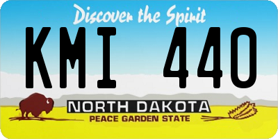 ND license plate KMI440