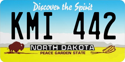 ND license plate KMI442