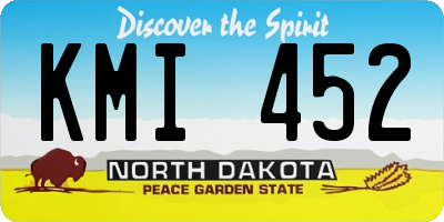 ND license plate KMI452