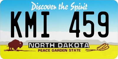 ND license plate KMI459