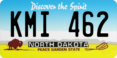 ND license plate KMI462