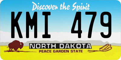 ND license plate KMI479