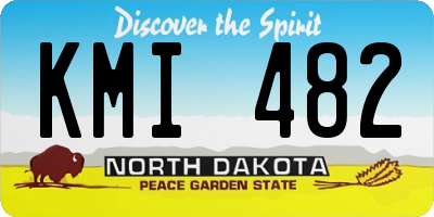 ND license plate KMI482