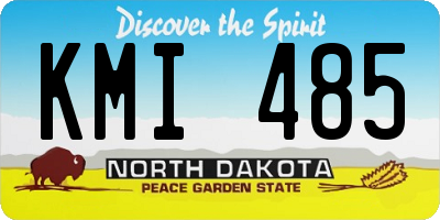 ND license plate KMI485