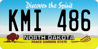 ND license plate KMI486