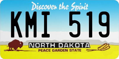 ND license plate KMI519