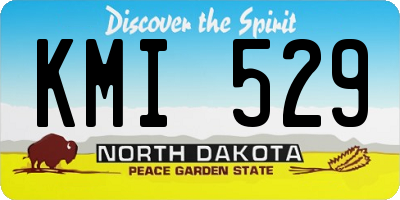 ND license plate KMI529