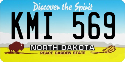 ND license plate KMI569