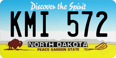 ND license plate KMI572