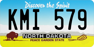 ND license plate KMI579