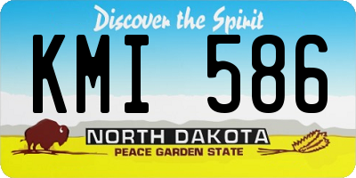 ND license plate KMI586