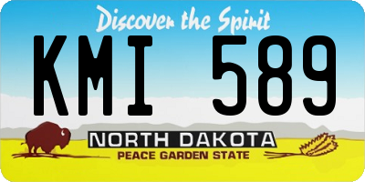 ND license plate KMI589