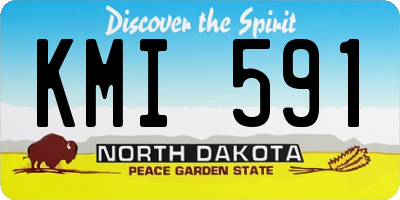 ND license plate KMI591