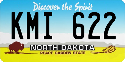 ND license plate KMI622