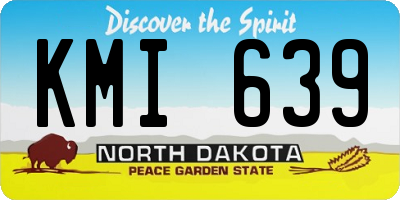 ND license plate KMI639