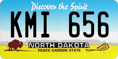 ND license plate KMI656