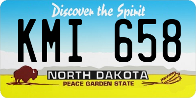 ND license plate KMI658