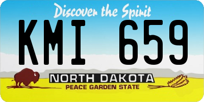 ND license plate KMI659