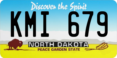 ND license plate KMI679
