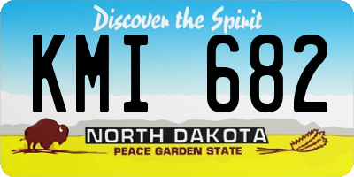 ND license plate KMI682