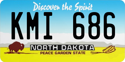 ND license plate KMI686