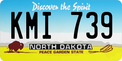 ND license plate KMI739