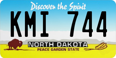 ND license plate KMI744