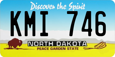 ND license plate KMI746