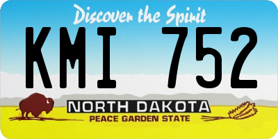 ND license plate KMI752