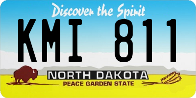 ND license plate KMI811