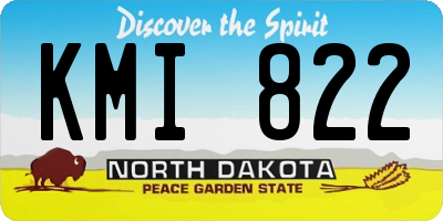 ND license plate KMI822