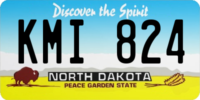 ND license plate KMI824