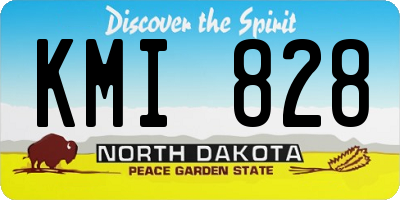 ND license plate KMI828