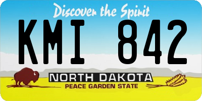 ND license plate KMI842