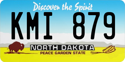 ND license plate KMI879