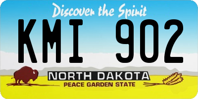 ND license plate KMI902