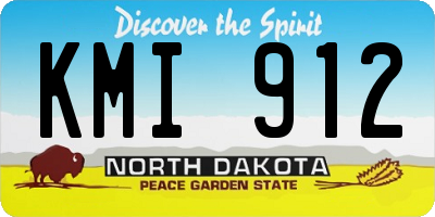 ND license plate KMI912