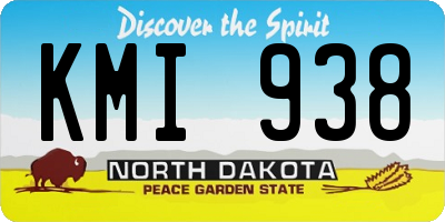 ND license plate KMI938