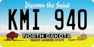 ND license plate KMI940