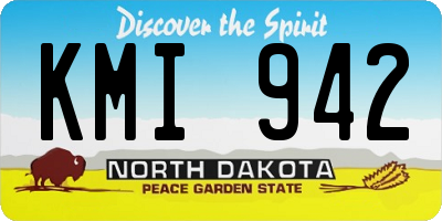 ND license plate KMI942